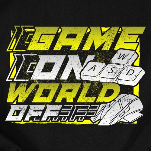 Game on - PC férfi póló (B_Fekete)