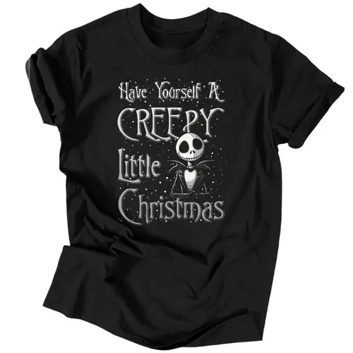 Creepy little christmas férfi póló (Fekete)