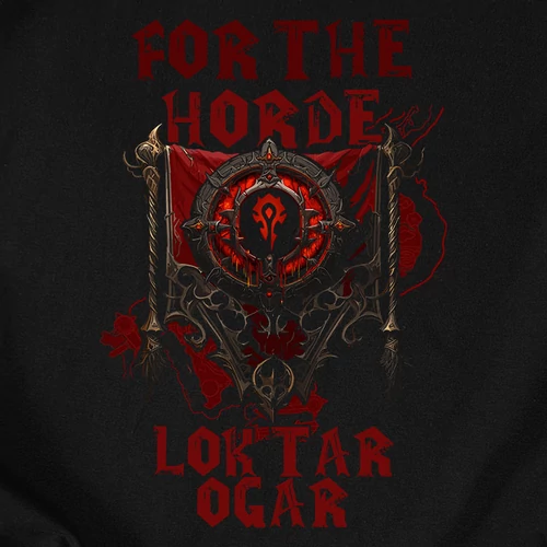 For the Horde női póló (B_Fekete)