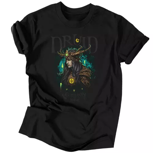 Druid - Guardian of nature férfi póló (Fekete)
