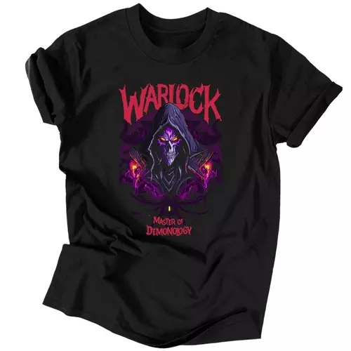 Warlock - Master of demonology férfi póló (Fekete)