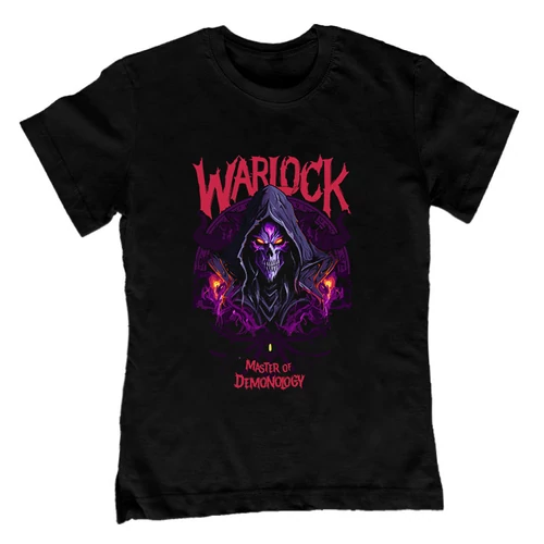 Warlock - Master of demonology gyerek póló (Fekete)