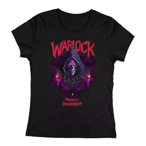Warlock - Master of demonology női póló (Fekete)