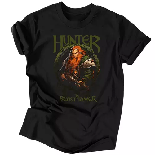 Hunter - The beast tamer férfi póló (Fekete)