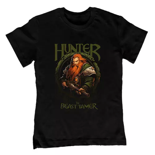 Hunter - The beast tamer gyerek póló (Fekete)