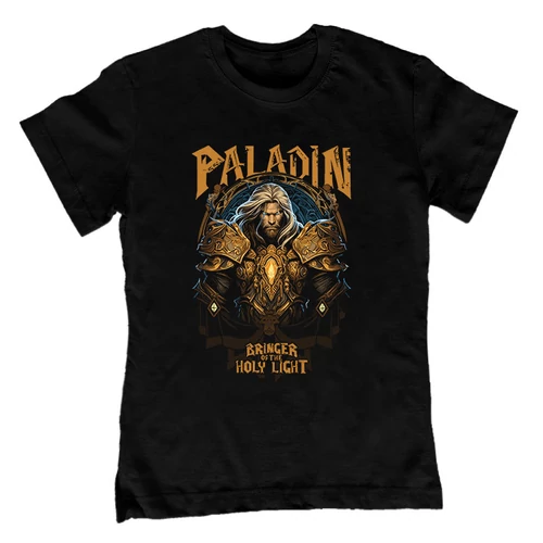 Paladin - Bringer of the holy light gyerek póló (Fekete)