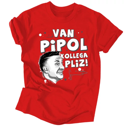 Kolega pliz férfi póló (Piros)