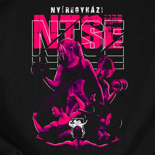 NTSE designer női póló (B_Fekete)