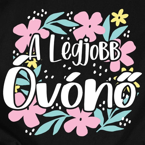 A legjobb óvónő női póló (B_fekete)
