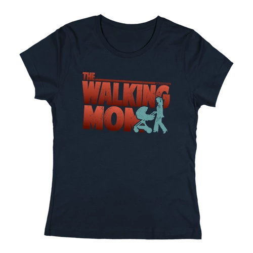 Walking mom női póló (Sötétkék)