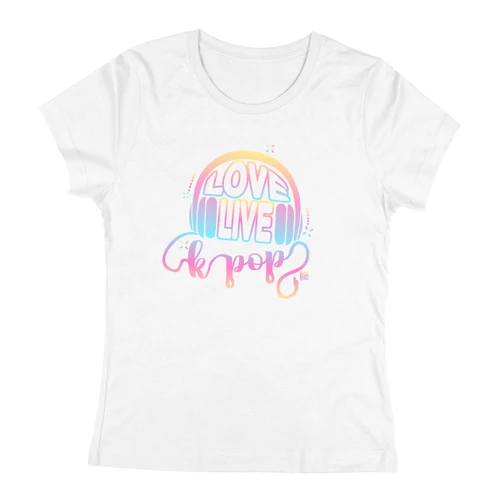 Love live k-pop női póló (Fehér)