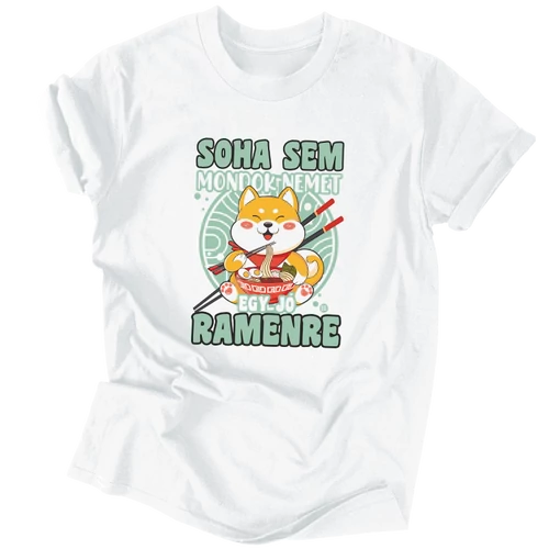 Egy jó ramen férfi póló (Fehér)