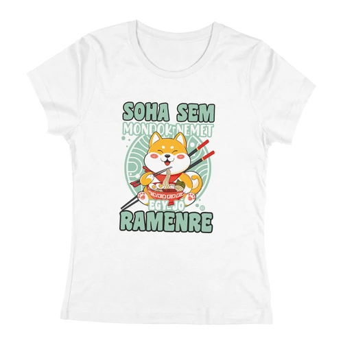 Egy jó ramen  női póló (Fehér)