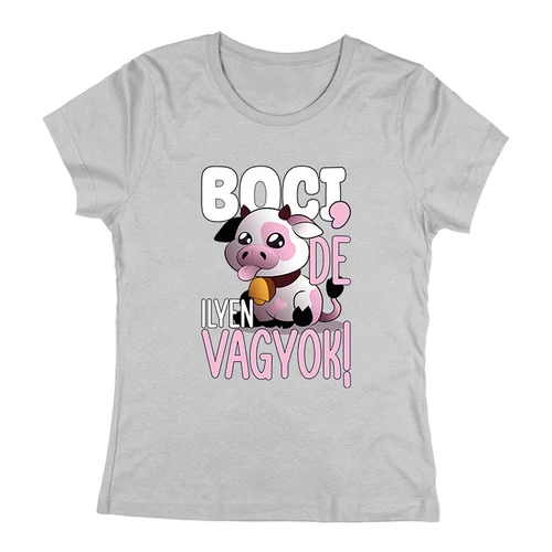 Boci vagyok női póló (Szürke)