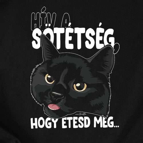 Hív a sötétség férfi póló (B_fekete)