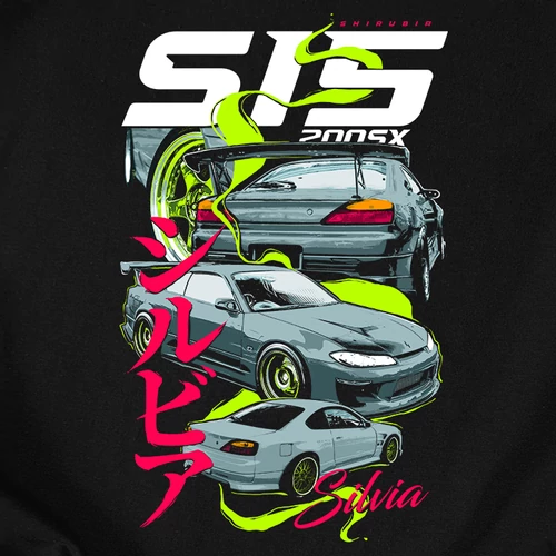 SHIRUBIA - S15 SILVIA férfi póló (B_fekete)