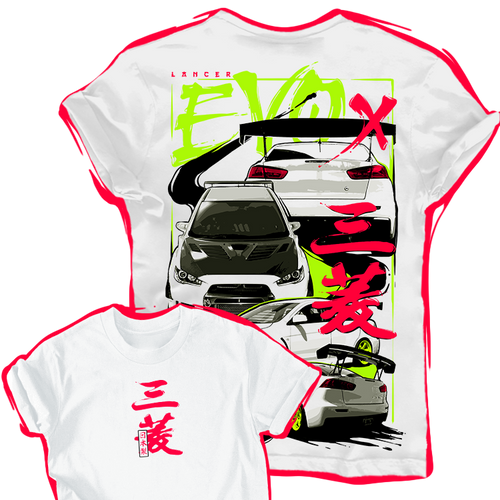 EVO X férfi póló (fehér)