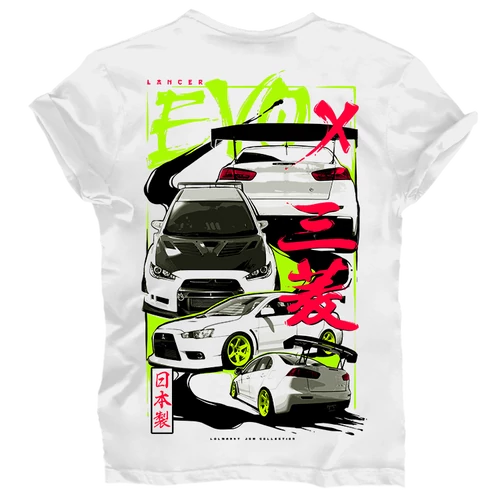 EVO X férfi póló (fehér)
