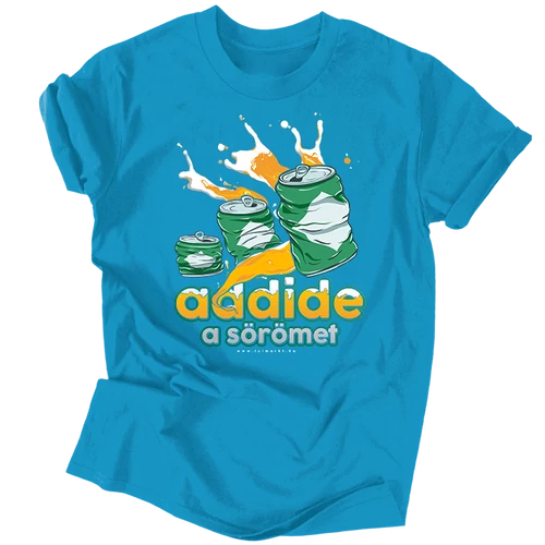 Add ide a sörömet! férfi póló (Sapphire)