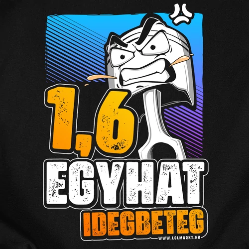 1.6 Idegbeteg férfi póló (b_fekete)