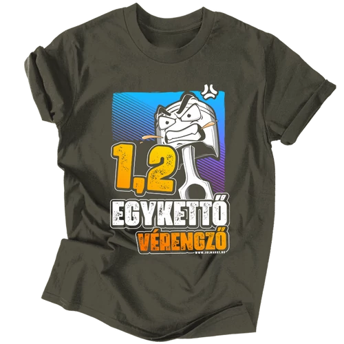 1.2 Vérengző férfi póló (grafit)