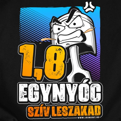 1.8 Szív leszakad férfi póló (b_fekete)