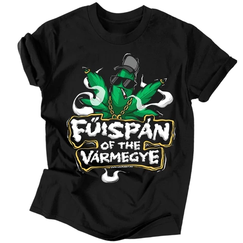 Fűispán férfi póló (fekete)