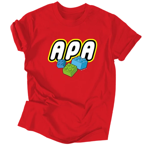 APA lego férfi póló (piros)