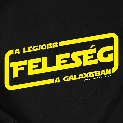 A LEGJOBB FÉRJ & FELESÉG A GALAXISBAN póló szett (feleség)