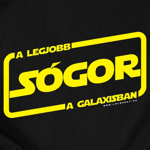 A LEGJOBB SÓGOR A GALAXISBAN férfi póló(B_fekete)