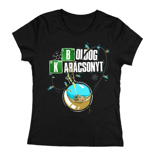 Boldog Karácsonyt - Breaking Bad női póló (fekete)