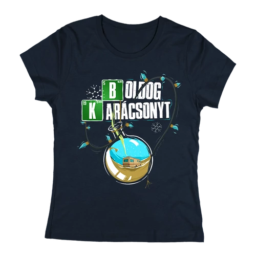 Boldog Karácsonyt - Breaking Bad férfi póló (Navy)