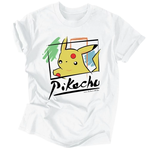 Pika-sszó férfi póló (fekete)