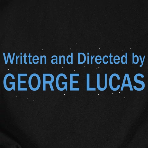 Directed by George Lucas női póló (B_fekete)