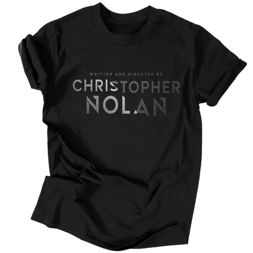 Directed by Christopher Nolan férfi póló (fekete)