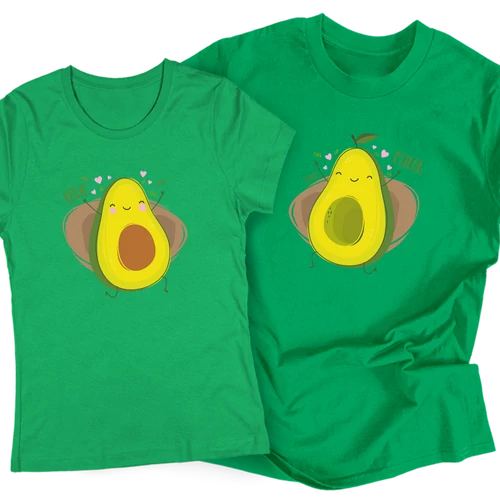 Avokado Love&Match páros póló szett (Zöld)