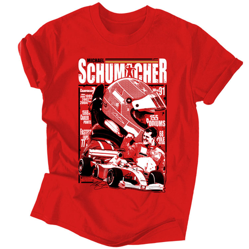 Michael Schumacher tribute férfi póló (Piros)