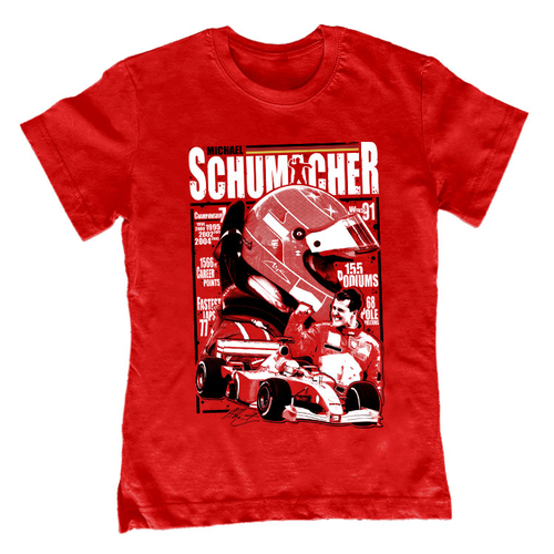 Michael Schumacher tribute gyerek póló (Piros)