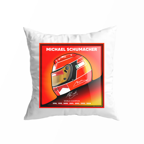 Michael Schumacher tribute kis párna (Fehér)