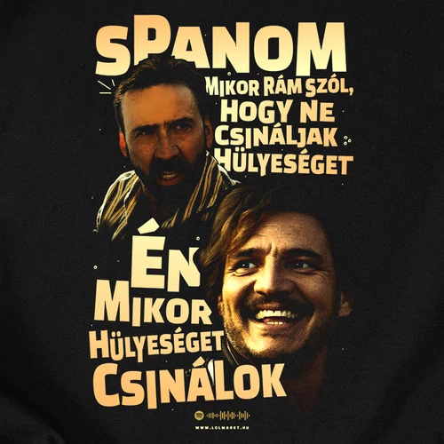 Én mikor hülyeséget csinálok férfi póló (B_Fekete)