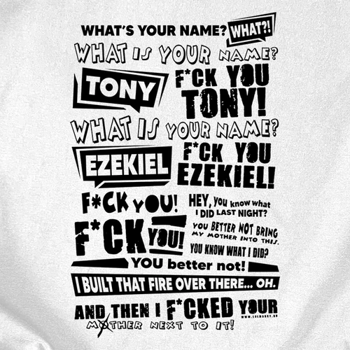 F*ck you Tony női póló (B_Fehér)