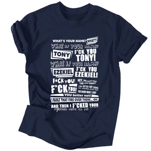 F*ck you Tony férfi póló (Sötétkék)