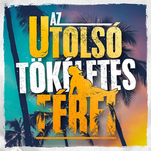 Az utolsó tökéletes férfi kis párna (B_Fehér)