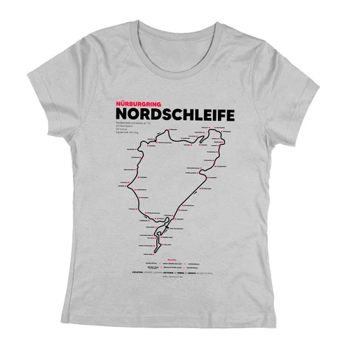 Nordschleife női póló (Szürke)
