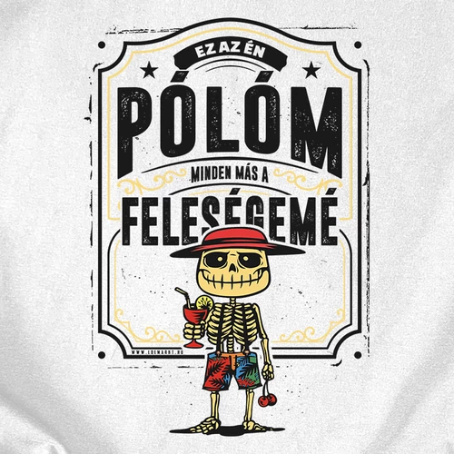 Ez a póló az enyém férfi póló (B_Fehér)