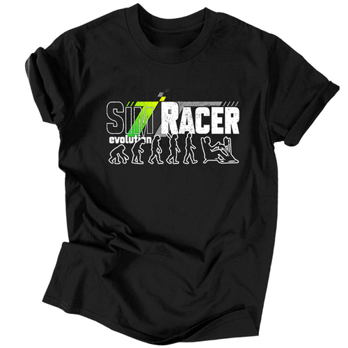 Sim Racer evolution férfi póló (Fekete)