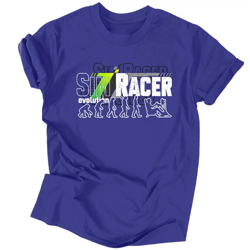 Sim Racer evolution férfi póló (Királykék)
