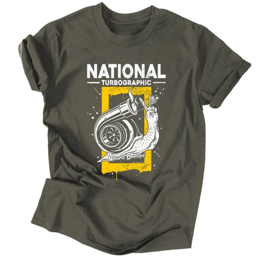 National Turbographic férfi póló (Grafit)