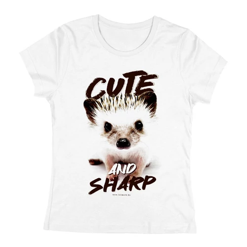 Cute and sharp női póló (Fekete)