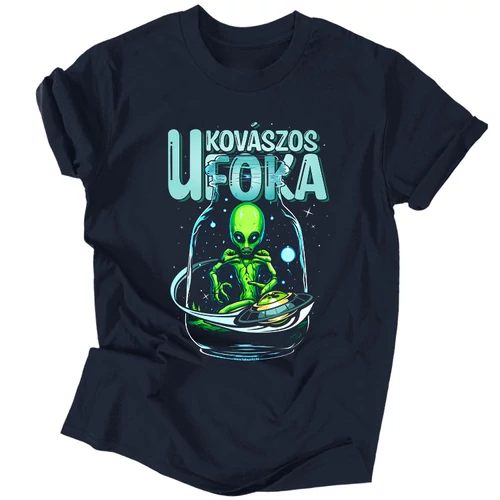 Kovászos ufoka férfi póló (Sötétkék)